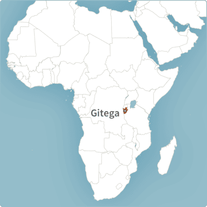Map of Gitega, Burundi