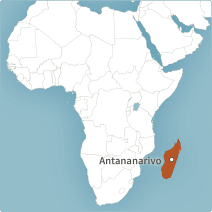 Map of Antananarivo, Madagascar