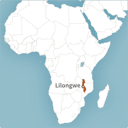 Map of Lilongwe, Malawi