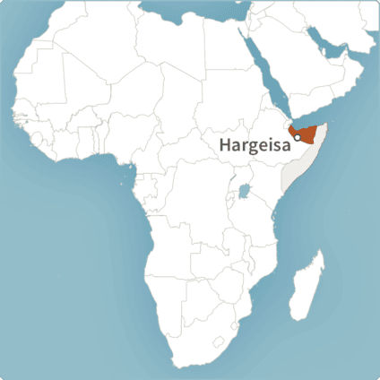 Map of Hargeisa, Somaliland